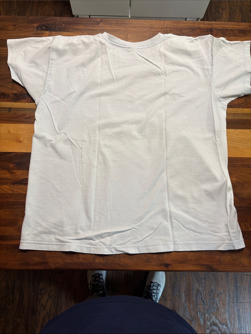 Virginia Beach Pi Graphic Tee - White blue hint with Red Print - Picture 2 of 2